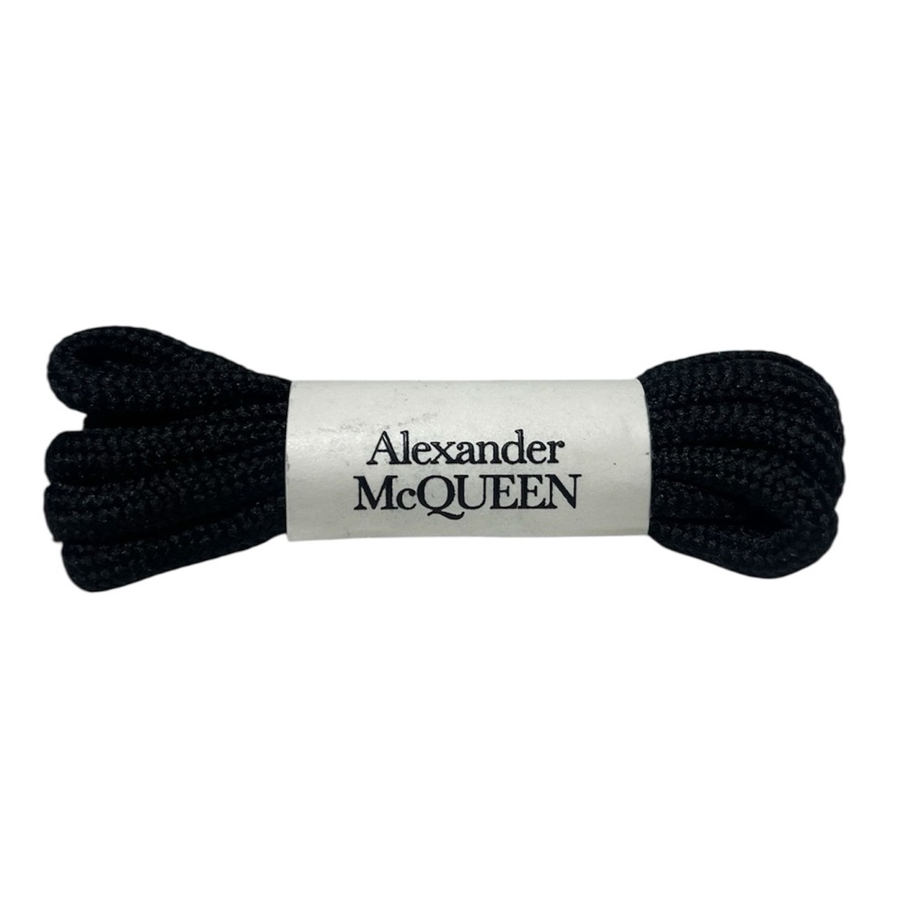 Alexander McQueen AMQ Black Lace Up Sneaker Shoe Shoelaces Laces Replacements